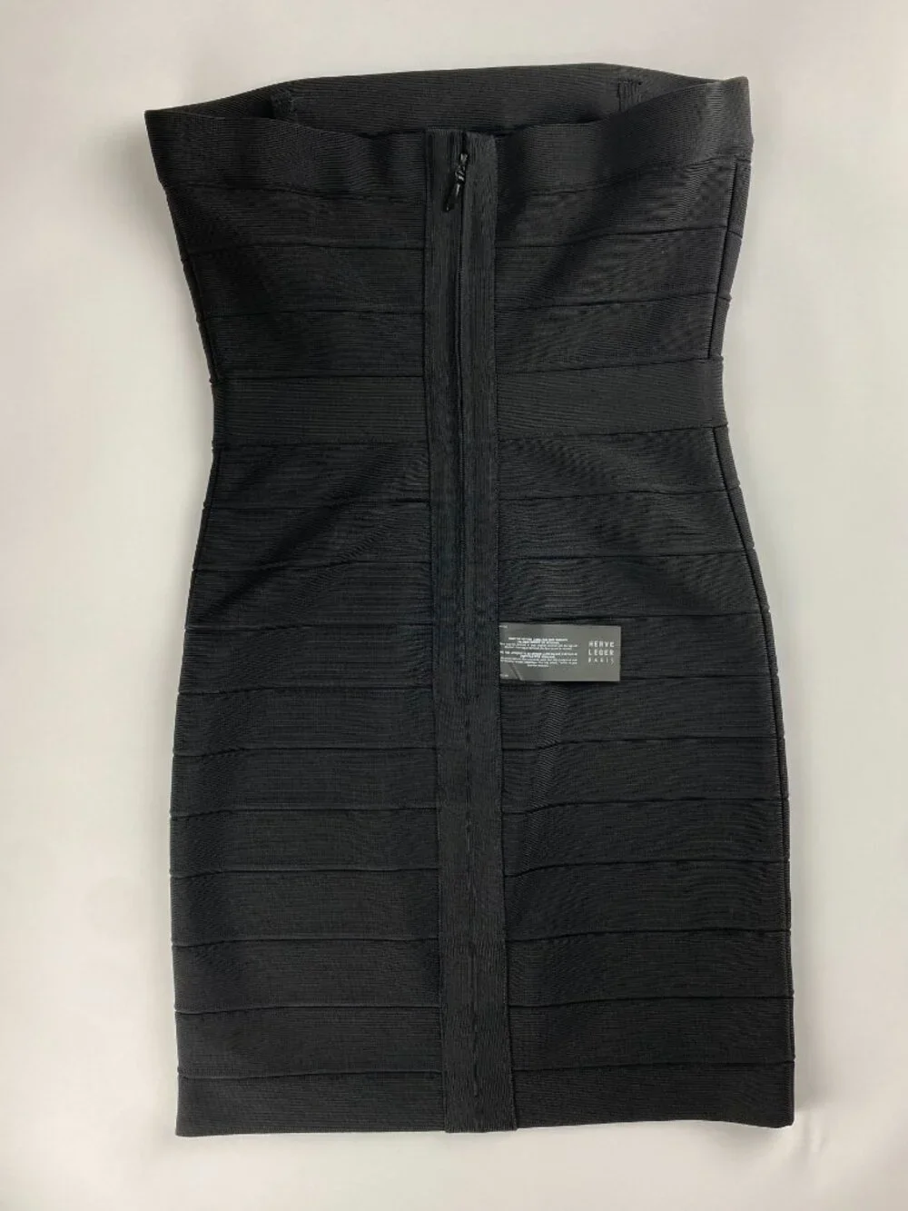 Herve Leger Black Strapless Bodycon Dress | Detachable Straps | NWT - Picture 9 of 10